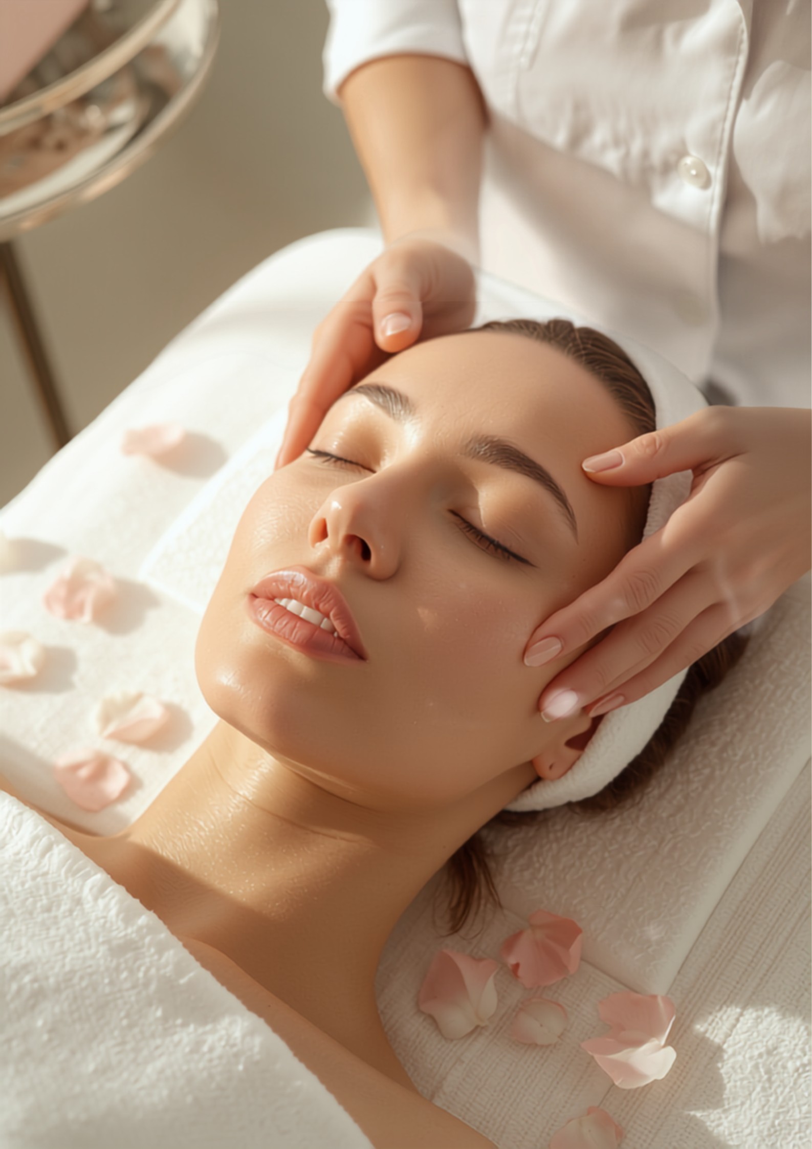 Tratamento facial no studio de estética